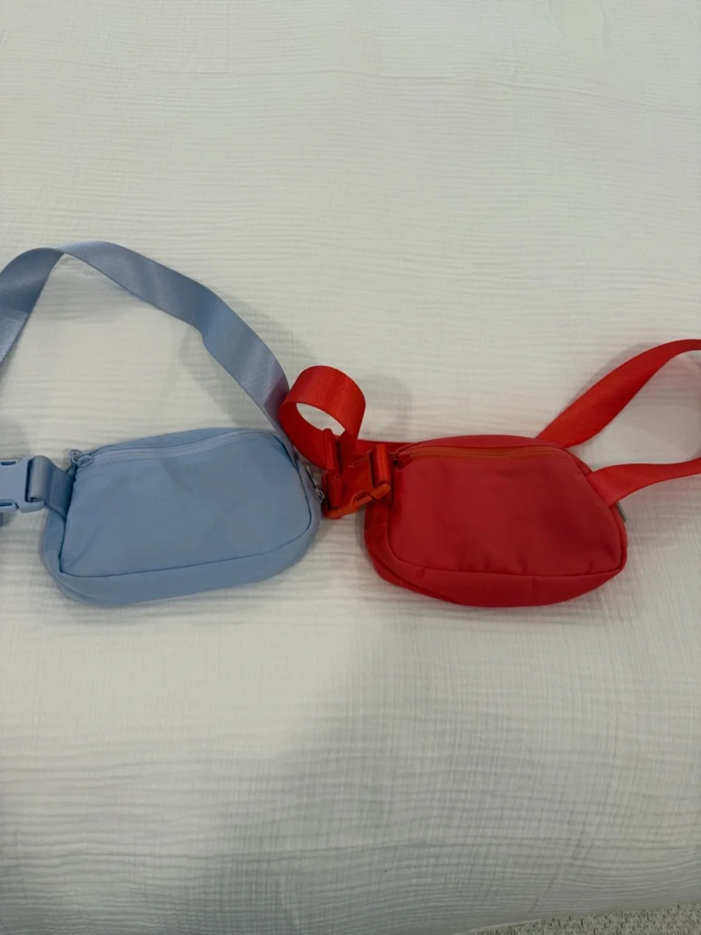 Lululemon Light Blue & Raspberry Belt Bags - Picture 2 of 4